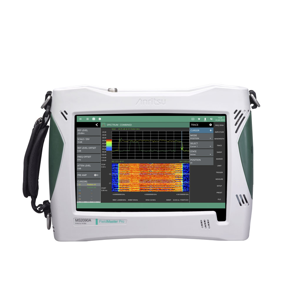 Anritsu introduit l’analyseur de spectre portable Field Master Pro™ MS2090A doté de performances inégalées qui redéfinissent l’analyse spectrale de terrain